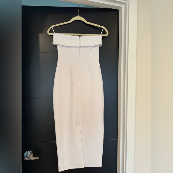 Aritzia Eyecatcher Dress - White Midi Dress in Crepe - Picture 3 of 9